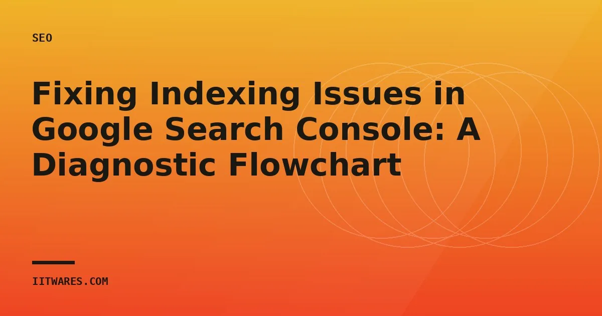 Fixing Indexing Issues in Google Search Console: A Diagnostic Flowchart
