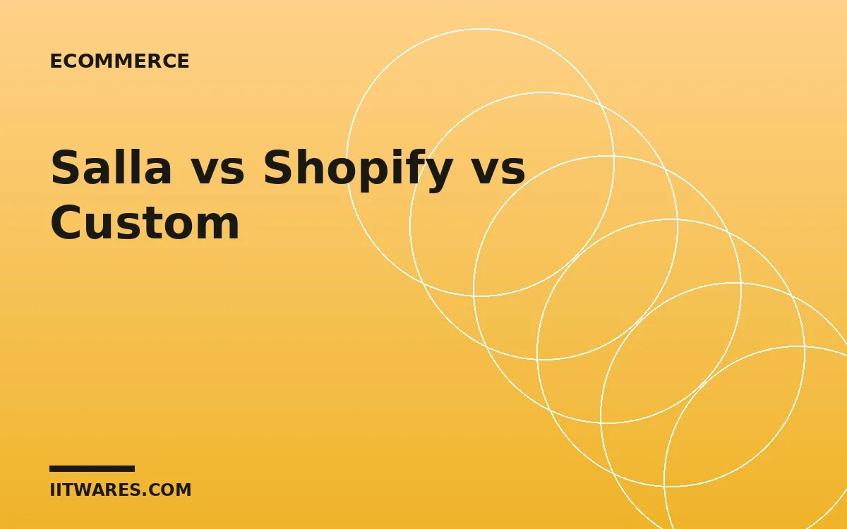 Salla vs Shopify vs Custom: Choosing an Ecommerce Platform in Saudi Arabia