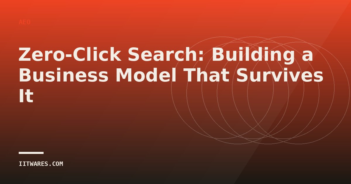 Zero-Click Search: Building a Business Model That Survives It