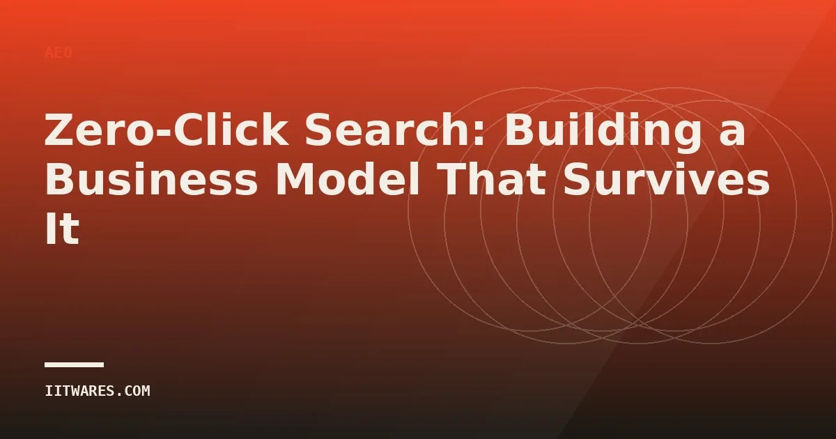 Zero-Click Search: Building a Business Model That Survives It